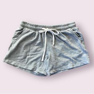 JW Style Knit Weekend Lounge Shorts in Gray